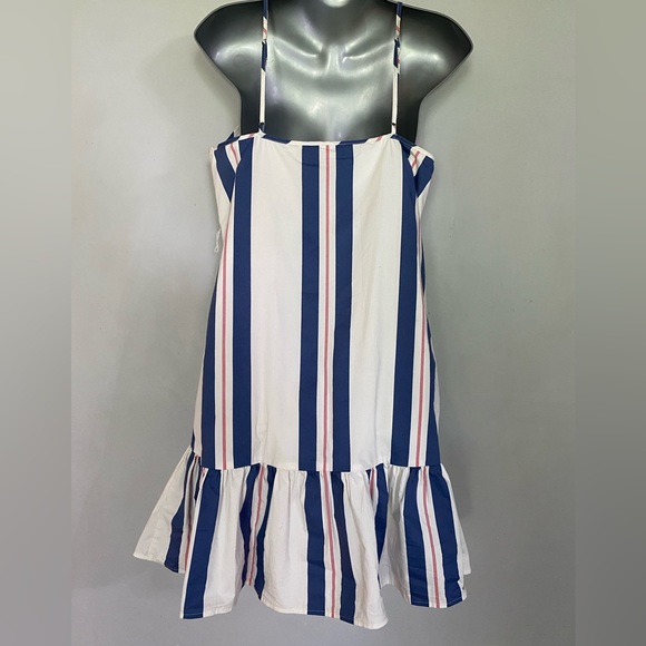 Banana Republic Striped Spaghetti Strap Dress Size 10 - Picture 5 of 16